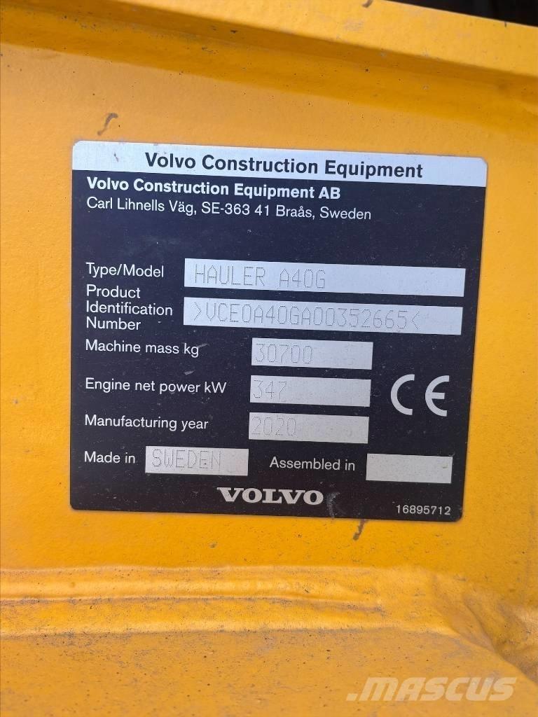 Volvo A40G Rammestyrte Dumpere