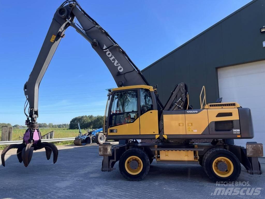 Volvo EW 210 MH Gravemaskiner for avfallshåndtering