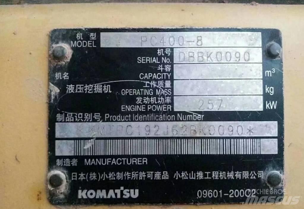 Komatsu PC400-8 Beltegraver