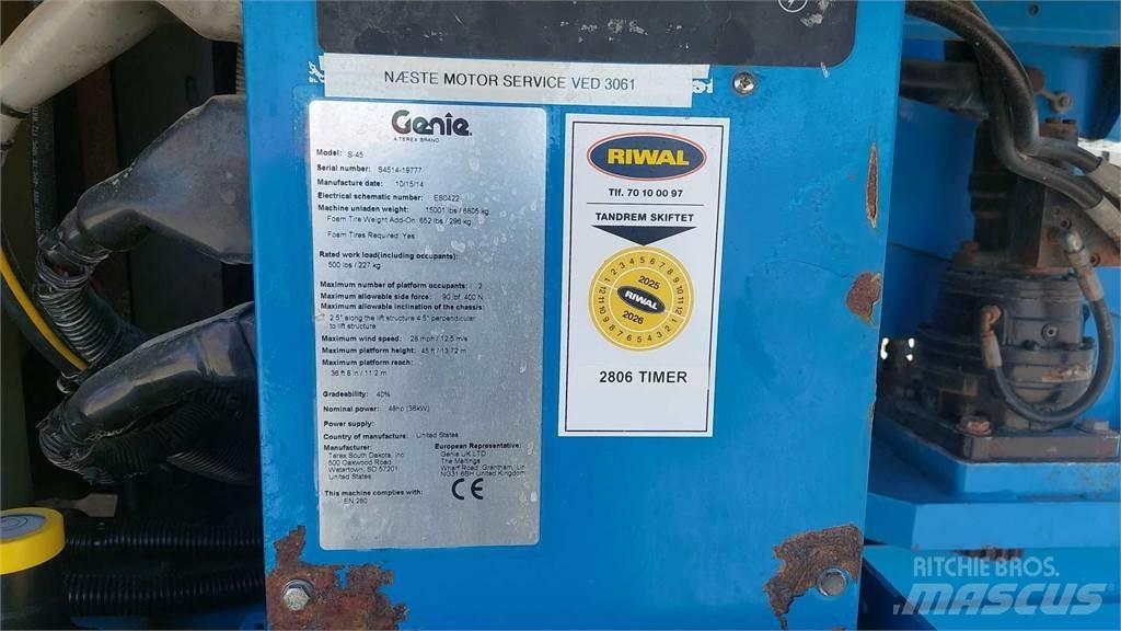 Genie S45 Teleskop bomlifter
