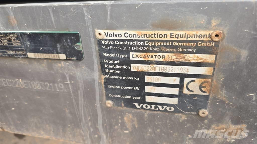 Volvo EC220EL Beltegraver