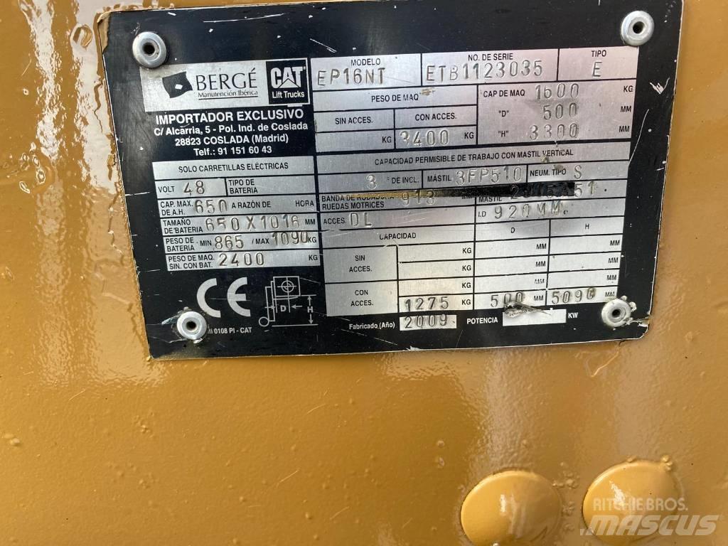 CAT EP 16 NT Elektriske trucker