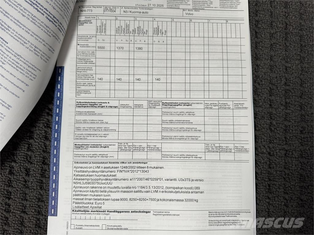Volvo FH500 8x4 Chassis