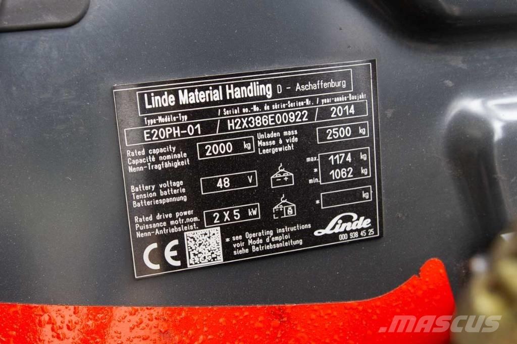 Linde E 20 Elektriske trucker