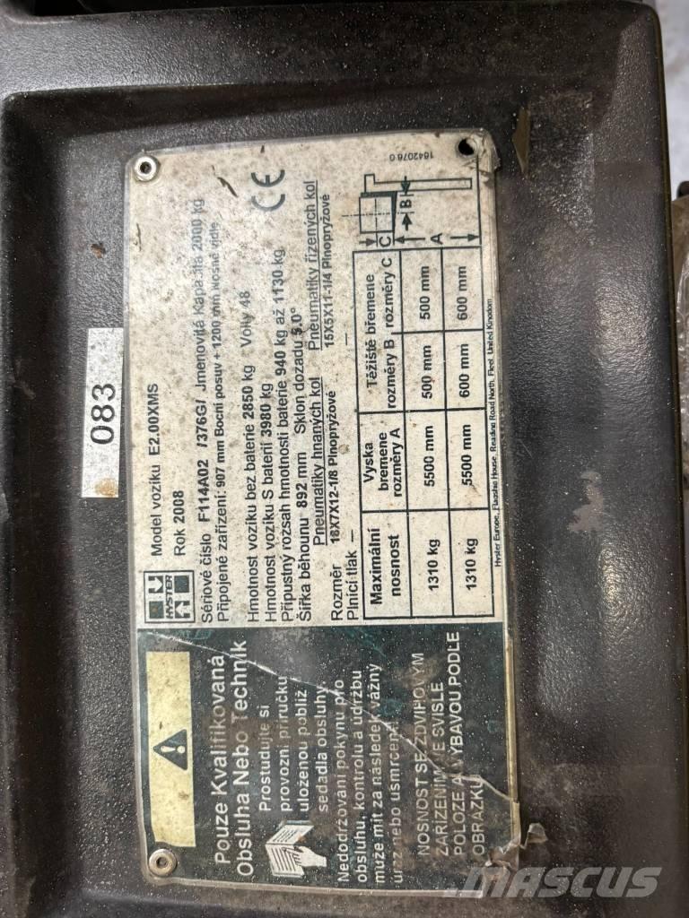 Hyster E2.00XMS Elektriske trucker