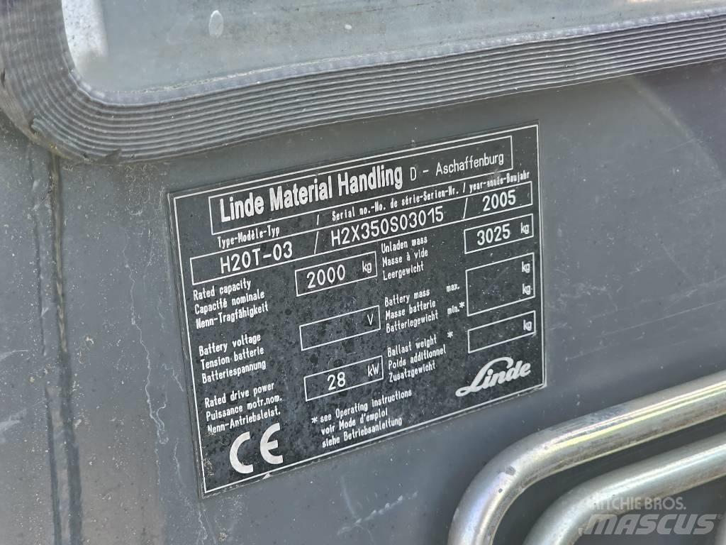 Linde H20T-03 Propan trucker
