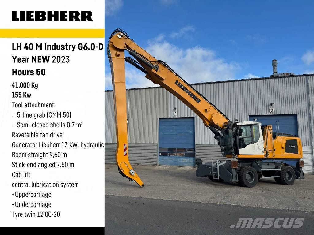 Liebherr LH40 Gravemaskiner for avfallshåndtering