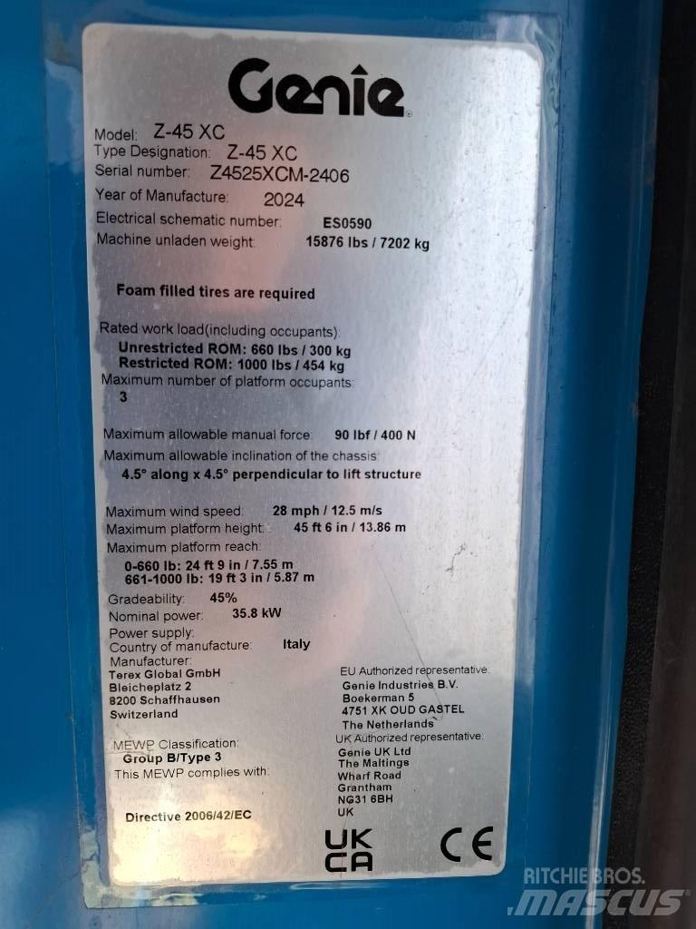 Genie Z 45 Leddede bomlifter