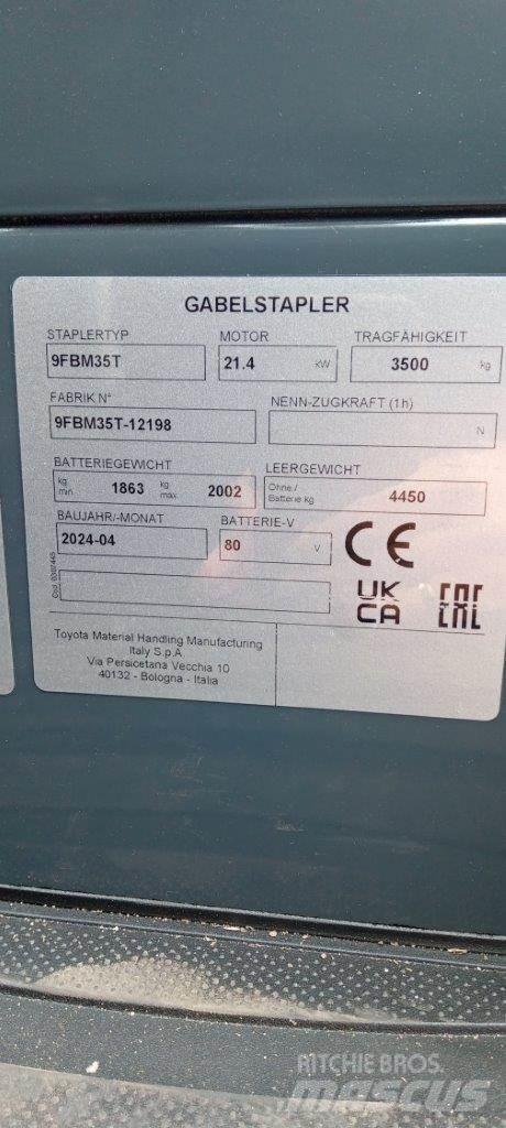 Toyota 9FBM35T Elektriske trucker