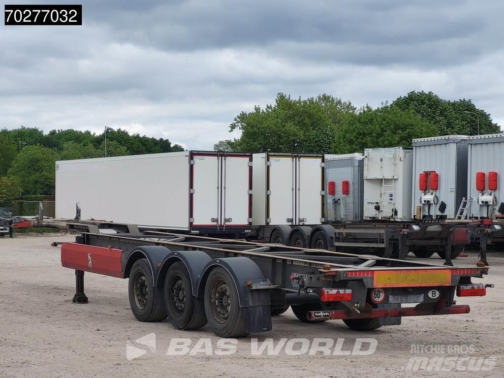Van Hool 3 axles Containerchassis Semitrailere