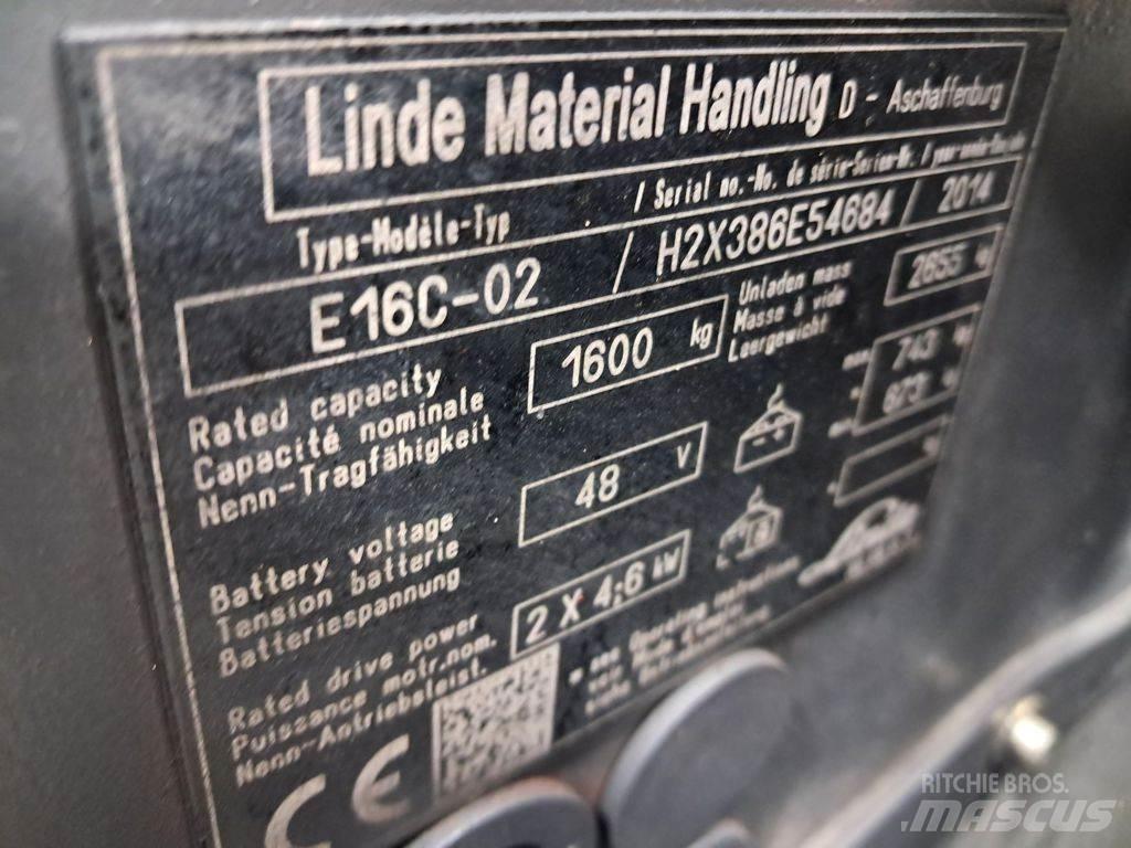 Linde E16C-02 Elektriske trucker