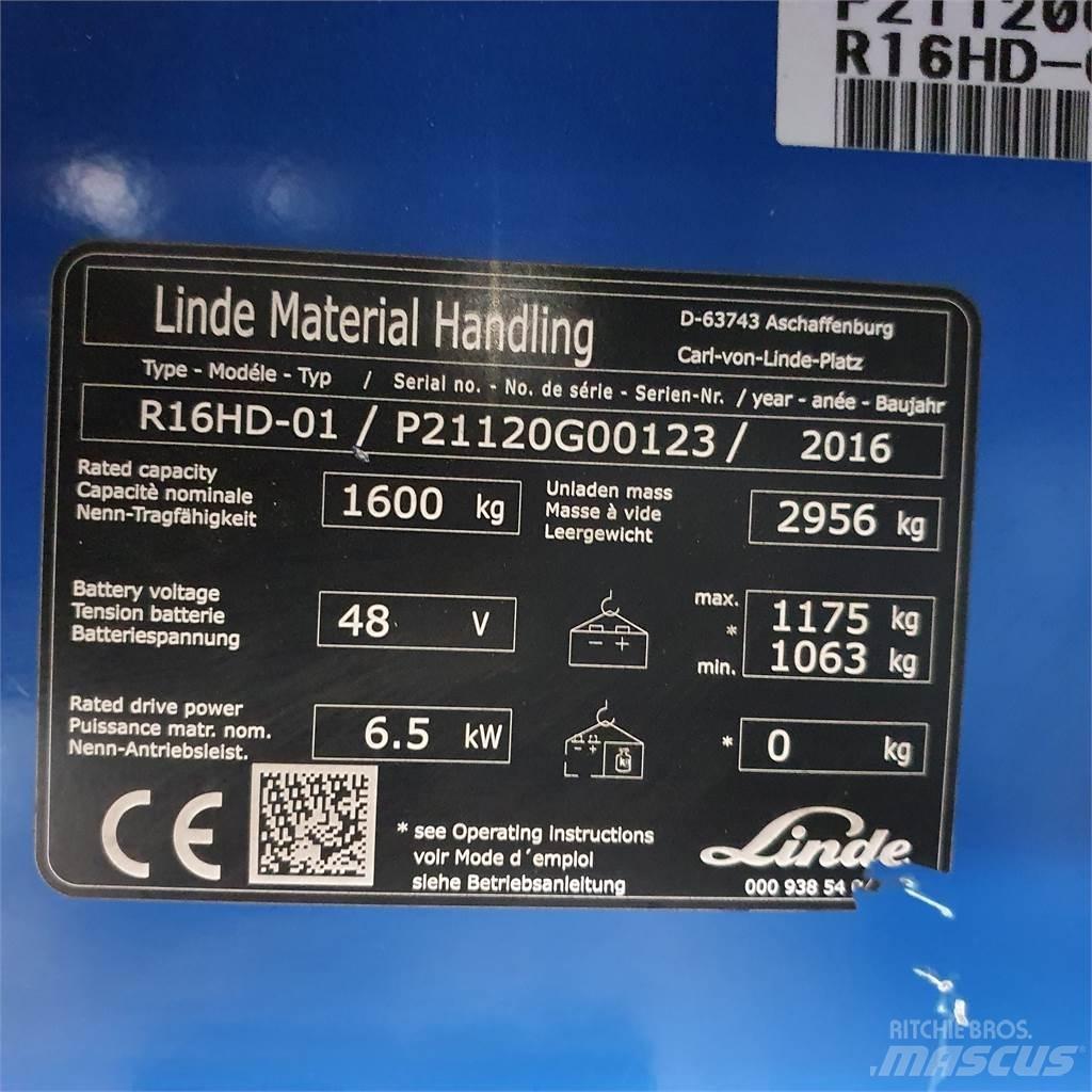 Linde R16HD Skyvemasttruck