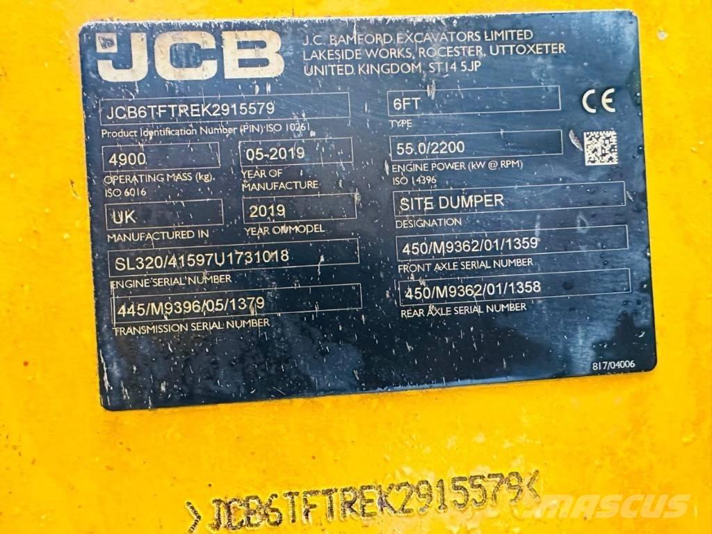 JCB 6 T Mini dumpere