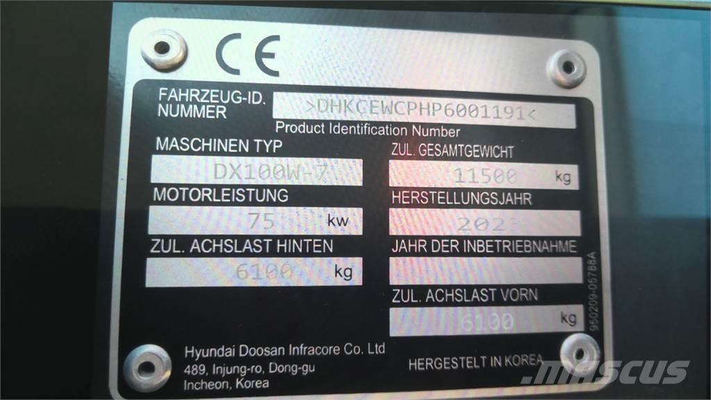 Develon DX100W-7 Hjulgravere