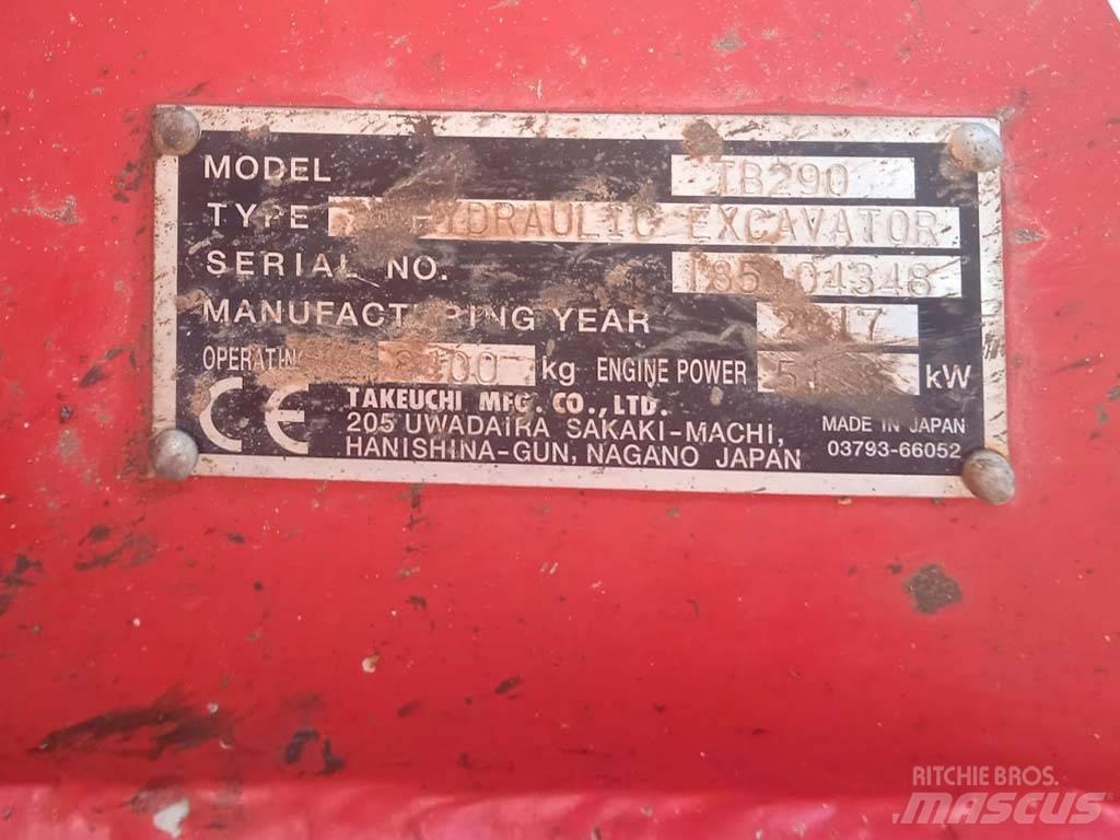 Takeuchi TB290 Minigravere <7t