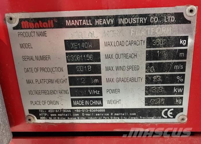 Mantall XE140W Sakselifter