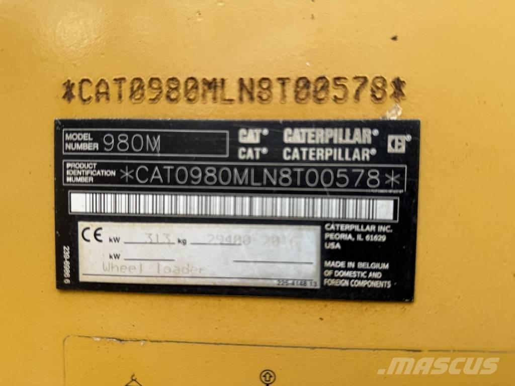 CAT 980M shovel + Bak Hjullastere
