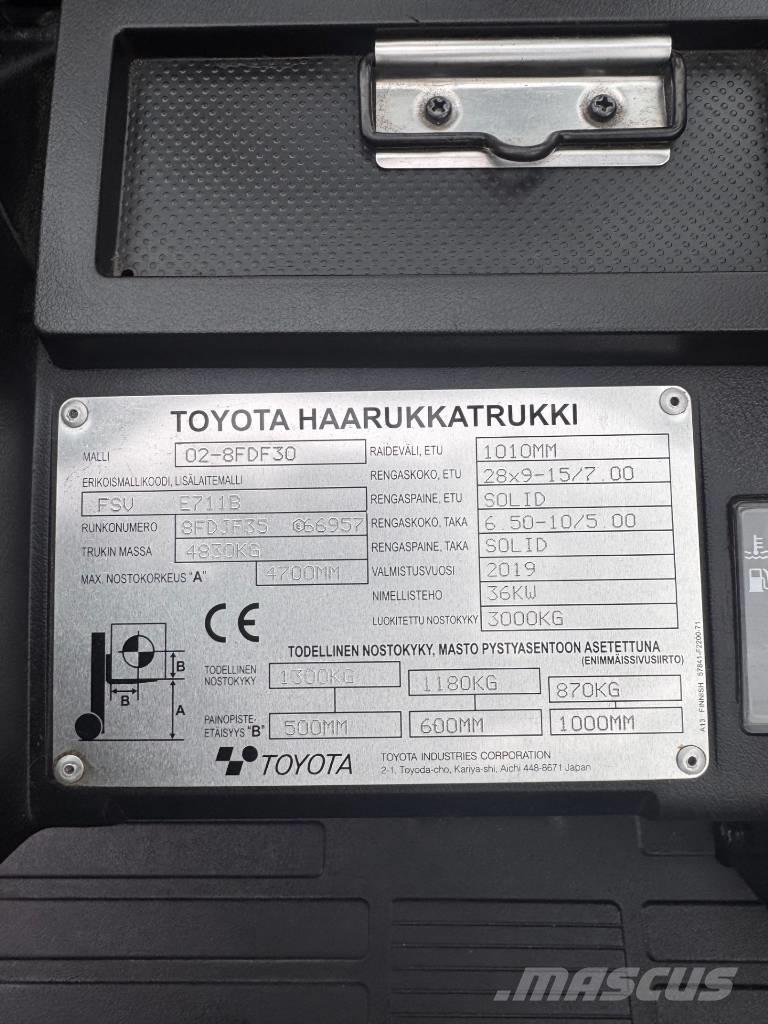 Toyota 02-8 FDF 30 Diesel Trucker