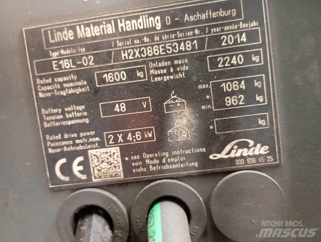 Linde E 16 Elektriske trucker