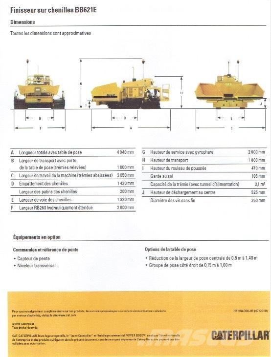 CAT BB 621 E Asfaltutleggere