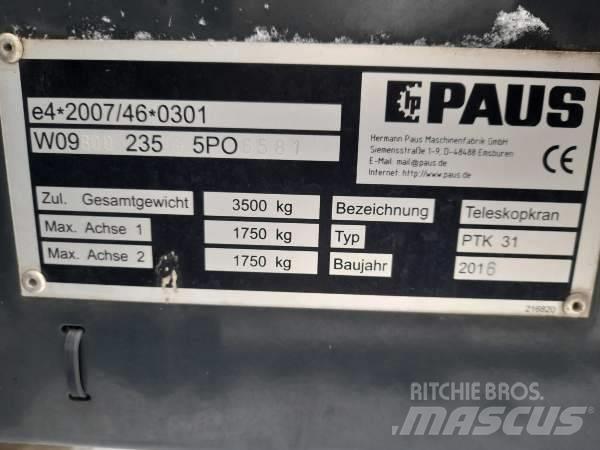 Paus PTK 31 Andre kraner