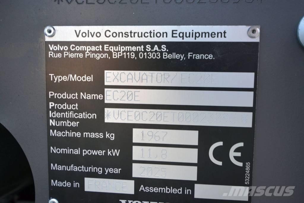 Volvo EC 20 E Minigravere <7t