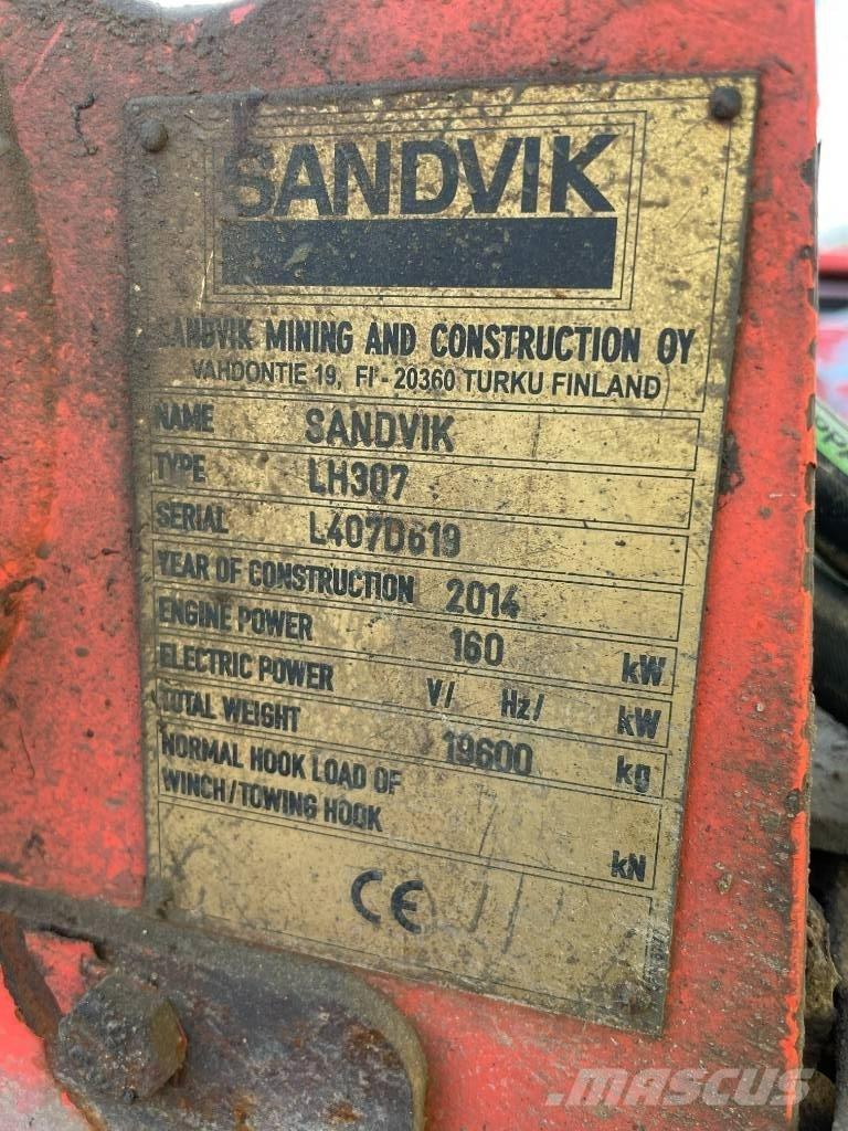 Sandvik LH 307 Gruvelastere