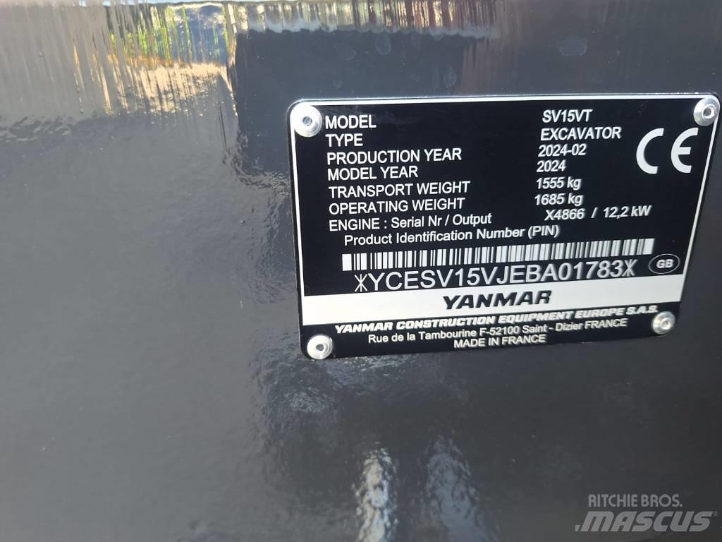 Yanmar SV 15 Minigravere <7t