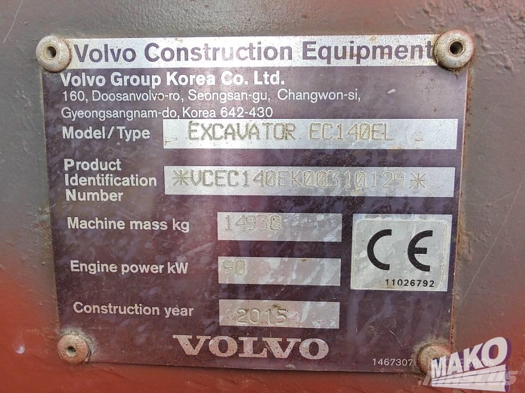 Volvo EC 140 EL Beltegraver