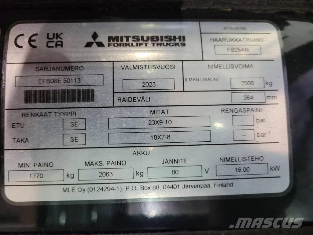 Mitsubishi FB 25 AN Elektriske trucker