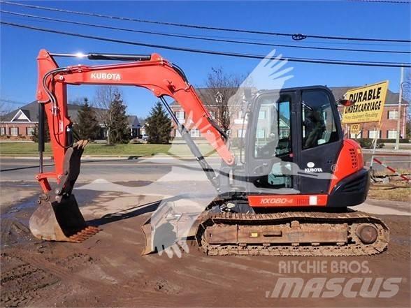 Kubota KX080-4 Beltegraver