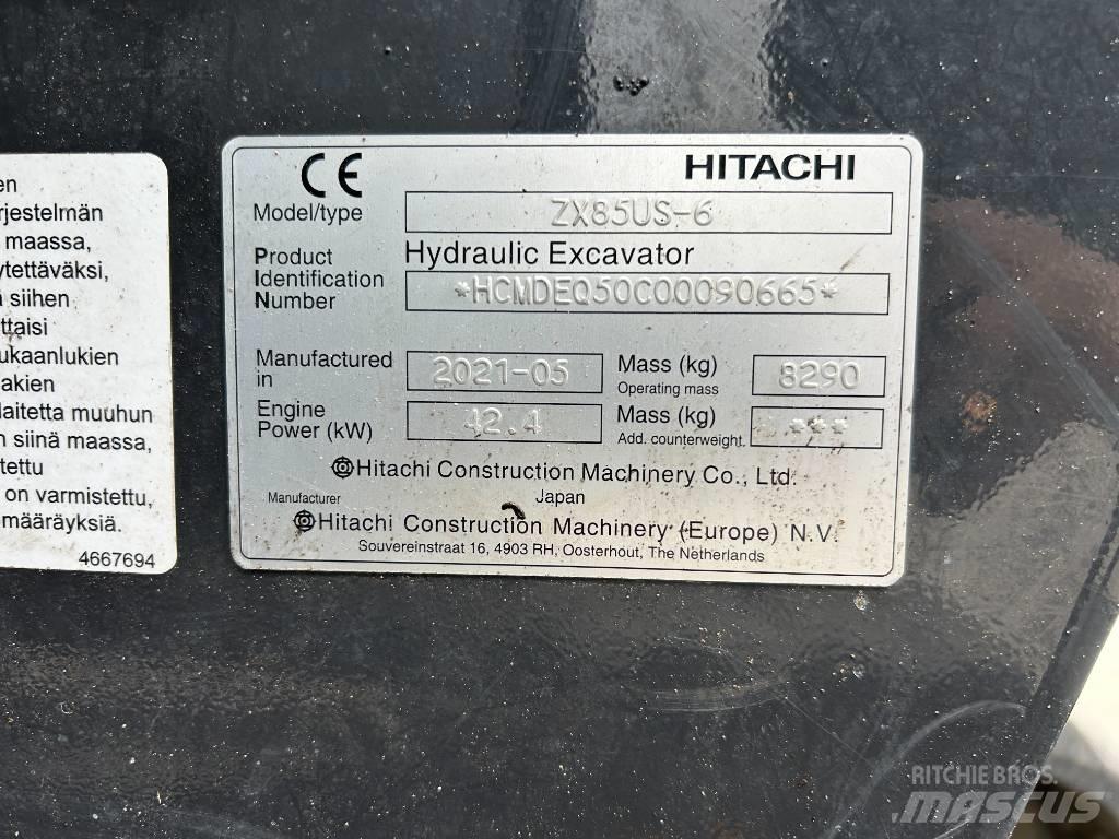 Hitachi ZX85U-6 Midigravere 7 - 12t