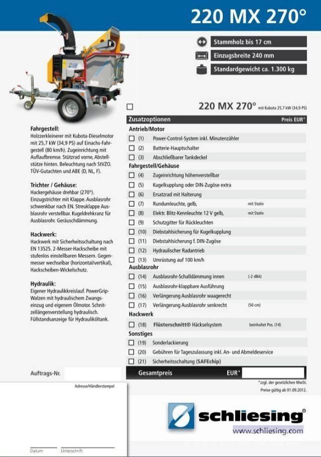 Schliesing 220 MX Fliskuttere