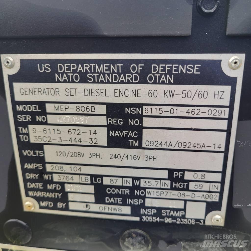 John Deere 60KW Diesel Generatorer