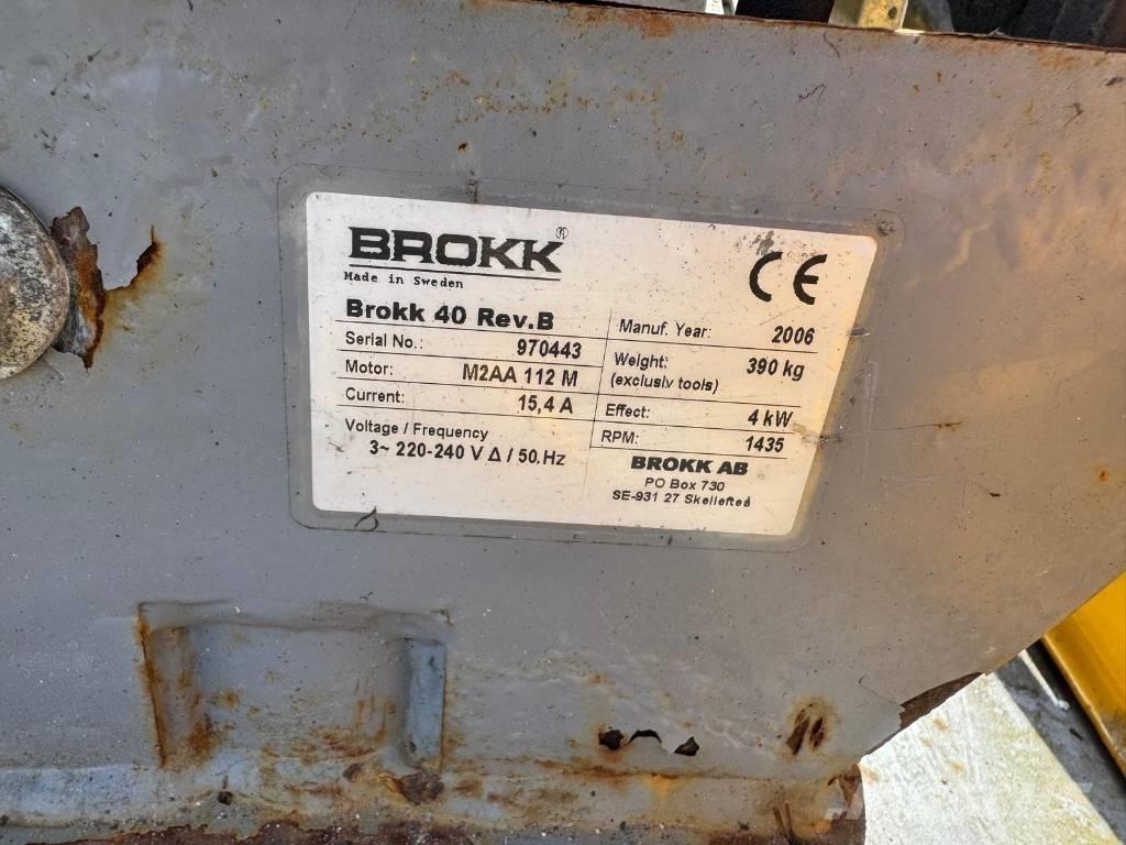 Brokk 40 Gravemaskiner for riving