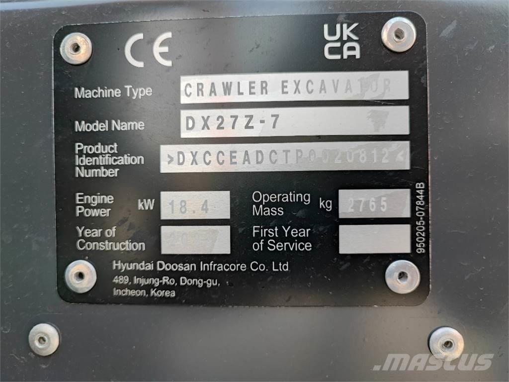 Develon DX27Z-7 Landbruk - Annet