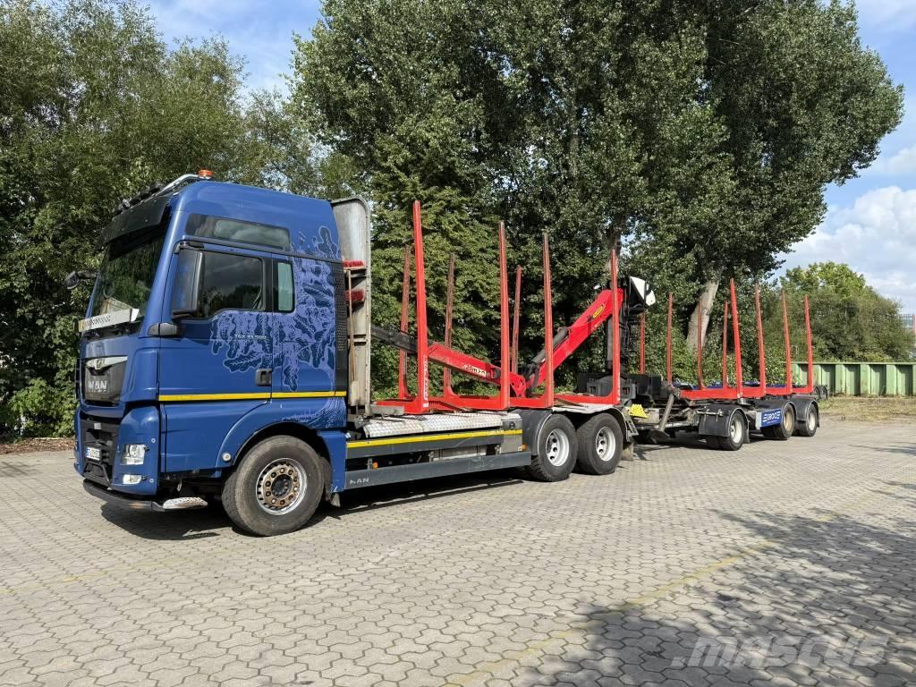 MAN TGX 33.500 Spesialbiler for transport av skogsmaskiner