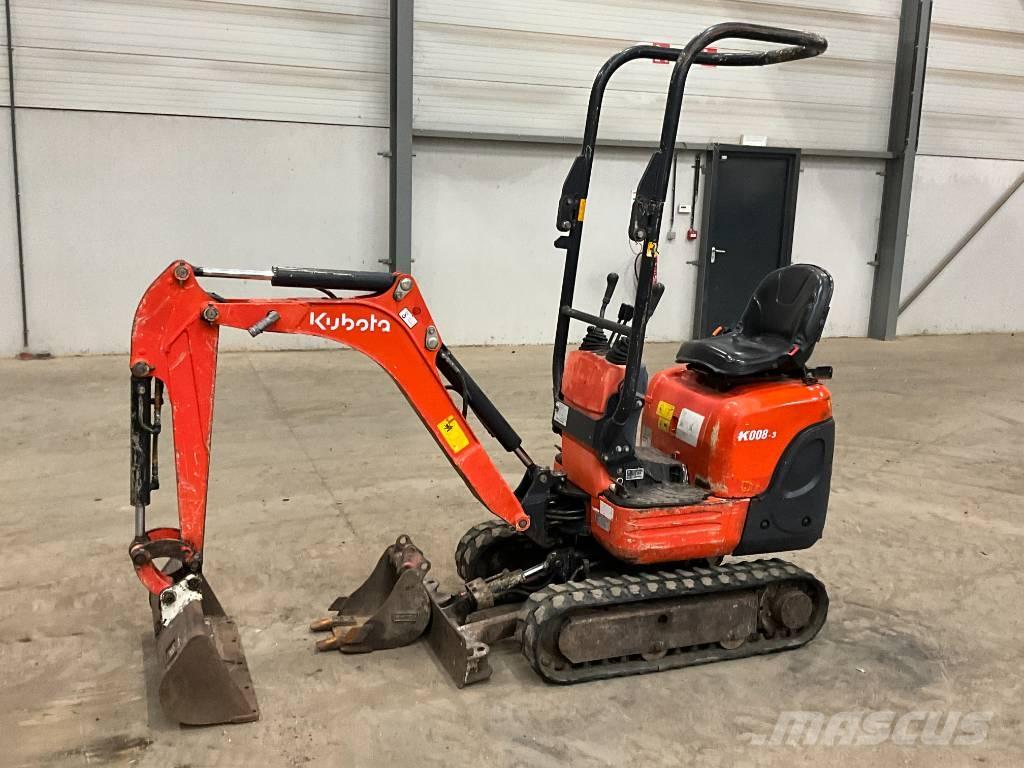Kubota K 008-3 Minigravere <7t