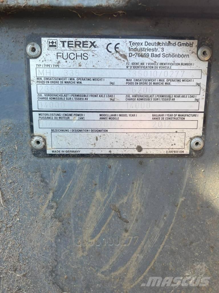 Fuchs MHL 335 Gravemaskiner for avfallshåndtering