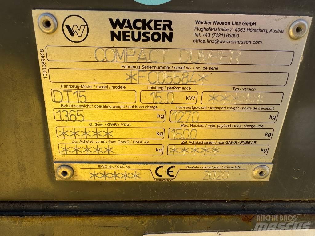 Wacker Neuson DT15 Beltedumpere