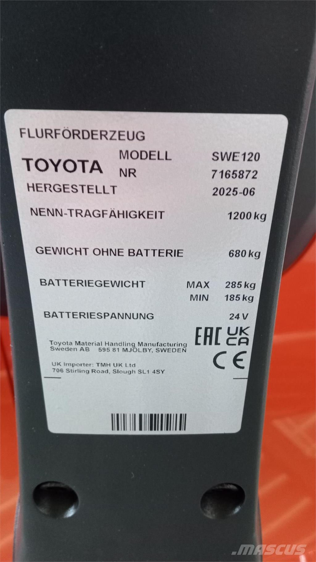 Toyota SWE120 Stablere