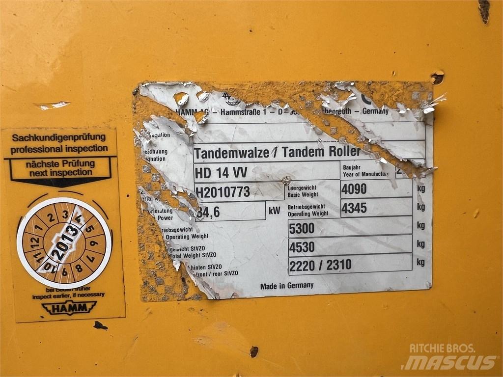 Hamm HD 14 VV Tandem Valser