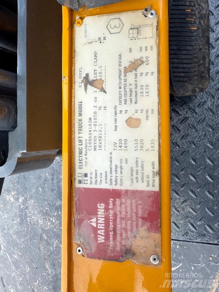 Hyster E3.00XL Elektriske trucker