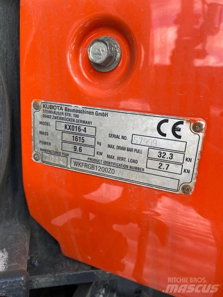 Kubota KX016-4 Minigravere <7t