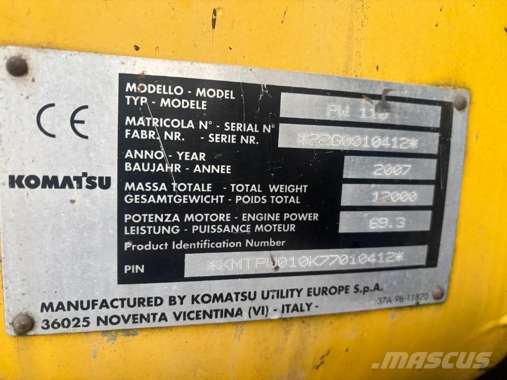 Komatsu PW 110 Hjulgravere