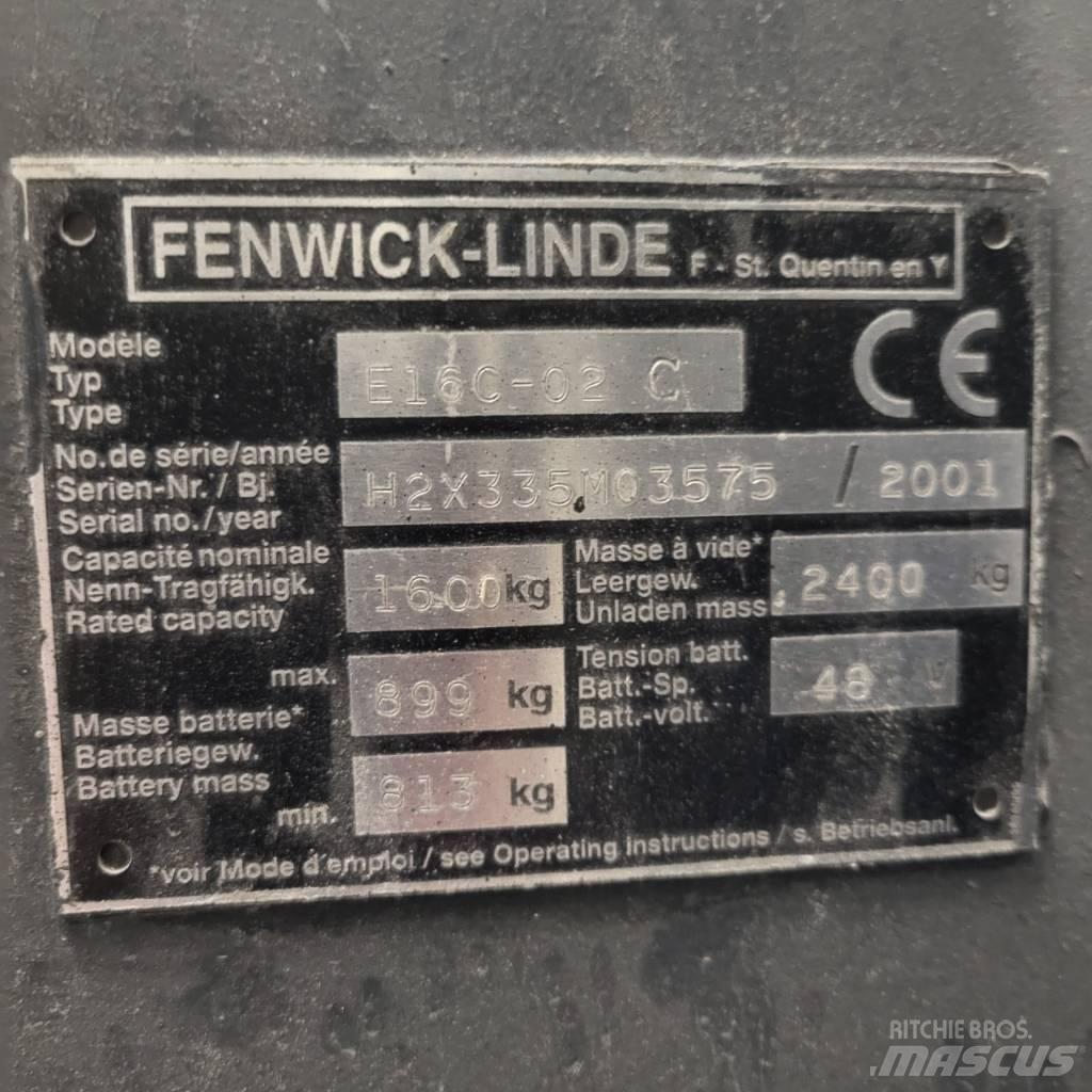 Linde E16C-02 Elektriske trucker