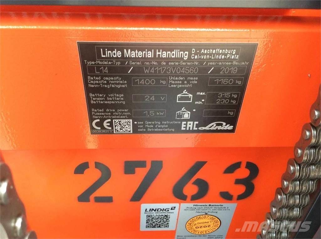Linde L14I Stablere