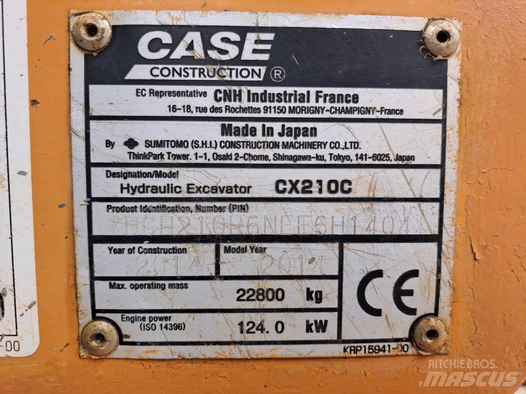 CASE CX 210 C Beltegraver