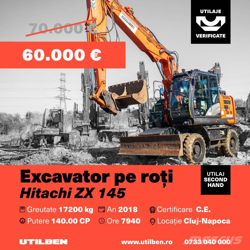  Hitach ZX 145 Hjulgravere