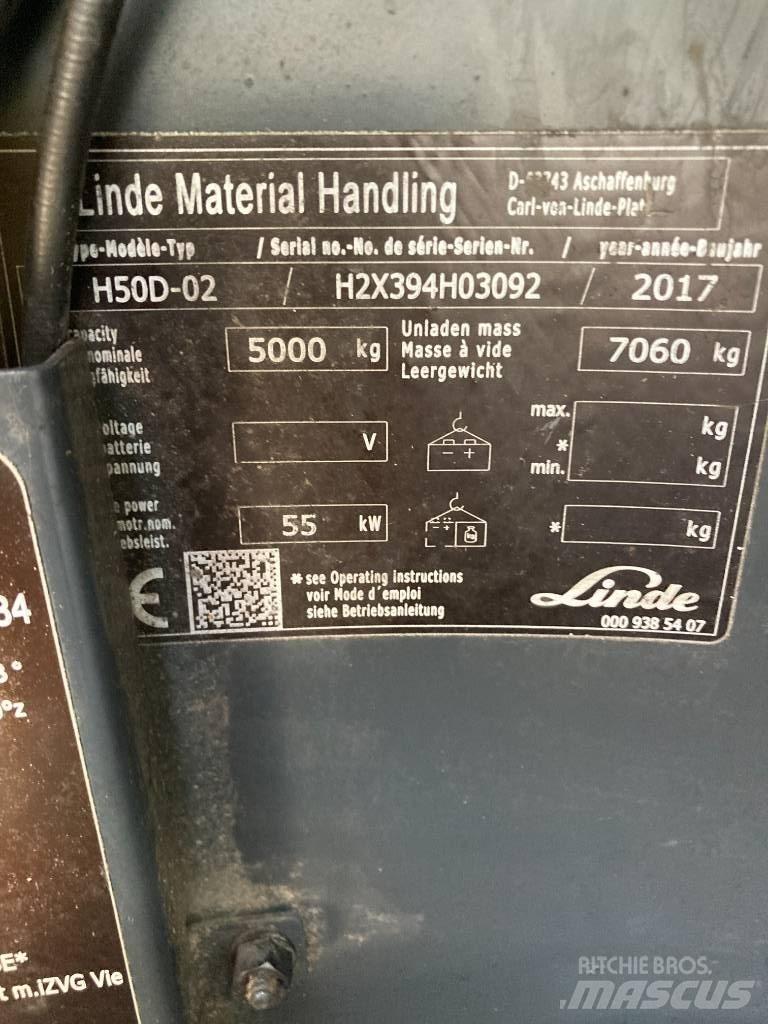 Linde H50D/394 Diesel Trucker